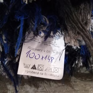 Strapatý modrobiely – šírka 100cm